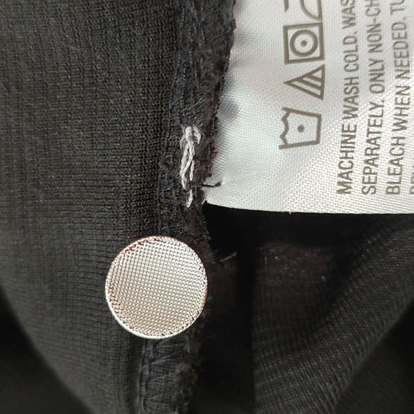 Susan Graver Black Velour Button Down Blouse Shirt Top Size XSP / S / SP / XS - Picture 10 of 10